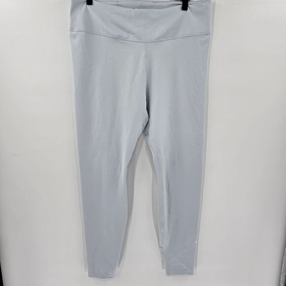 Nike leggings xxl high rise waist blue gray running gym workout - Picture 1 of 4